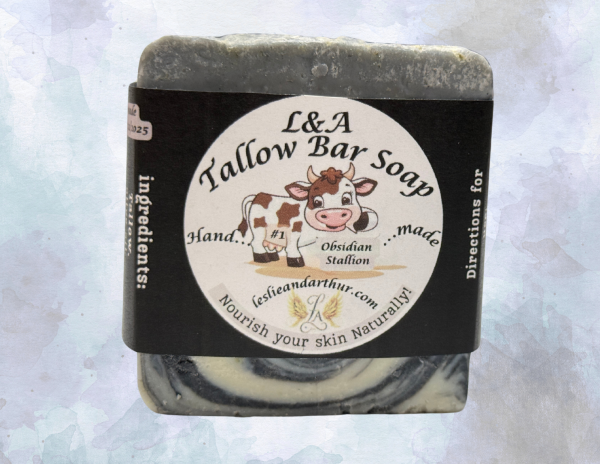 tallow bar soap - Obsidian Stallion